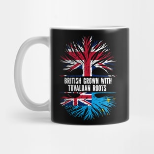 British Grown with Tuvaluan Roots UK Flag England Britain Union Jack Mug